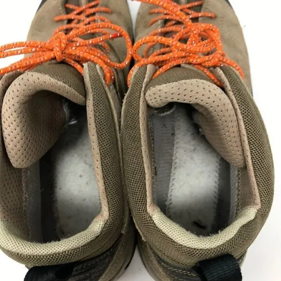 Asolo Mens Hiking Shoes Brown Orange Leather Mid Top Lace Up Waterproof 9.5 M