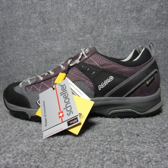 Asolo Pipe GV Gore-Tex Hiking Shoes Gray Purple Waterproof Outdoor Womens 7