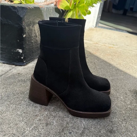 Asos suede black boots