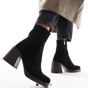 Asos suede black boots
