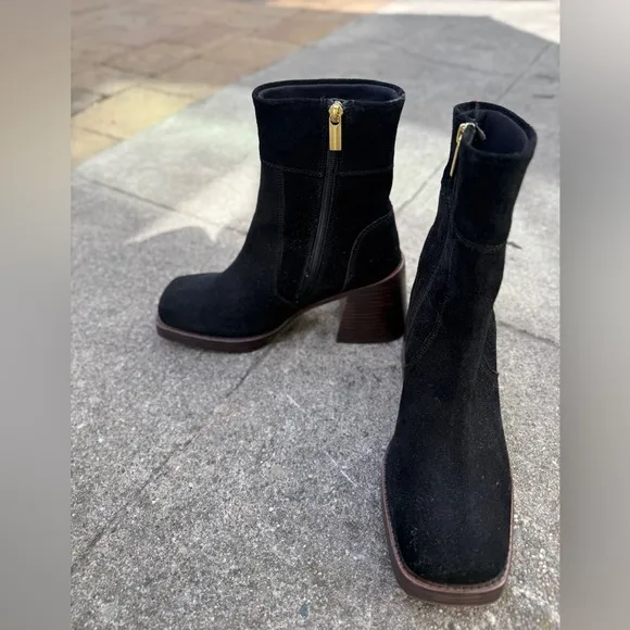 Asos suede black boots