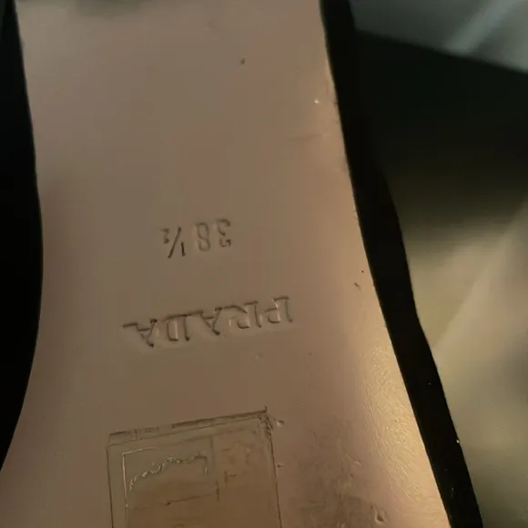 Authentic Prada velvet shoes