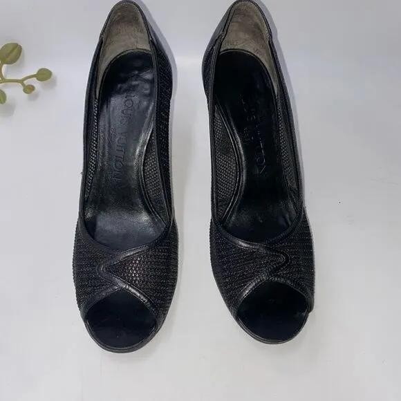Authentic Louis Vuitton Heels Black