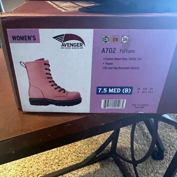 Avenger Women’s A702 Fortune Work Boots - New with Box (Size 7.5)