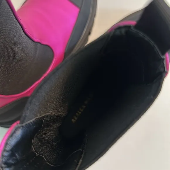 Azalea Wang Genvive Hot Pink Combat Fashion Grunge Boots 6