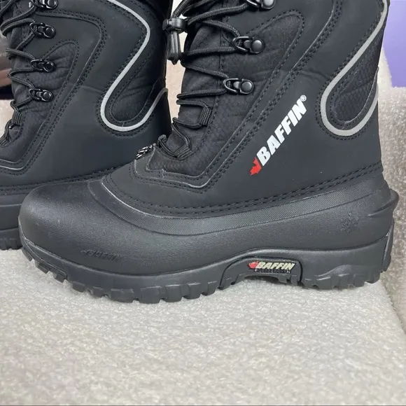 Baffin Flare Snow Boots Black Removable Inner Lightweight Women's Size 8