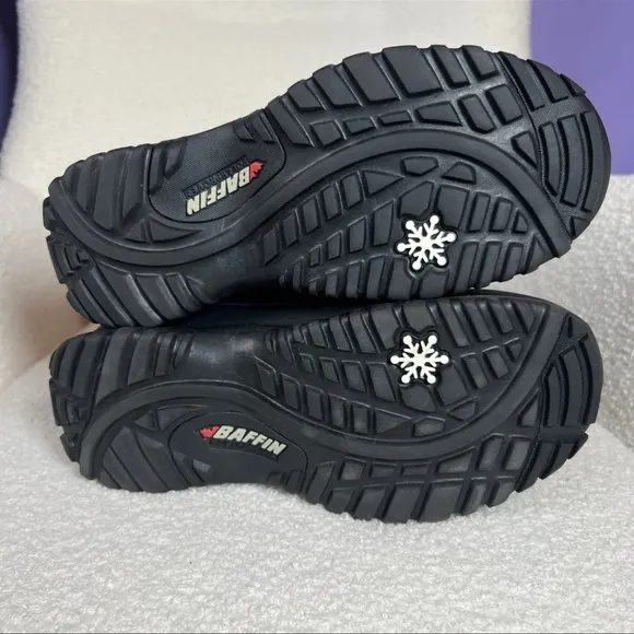 Baffin Flare Snow Boots Black Removable Inner Lightweight Women's Size 8