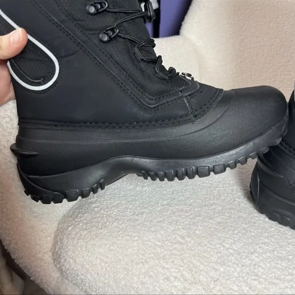 Baffin Flare Snow Boots Black Removable Inner Lightweight Women's Size 8