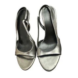 Balenciaga Leather Slingback Sandals  Metallic Sandals, Shoes Size 361/2 US 6