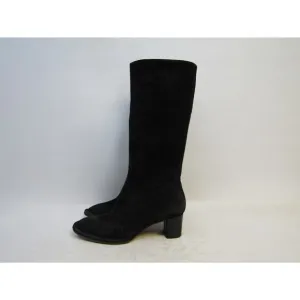 Bally Womens Size 8 M Black Leather Knee High Fashion Boots