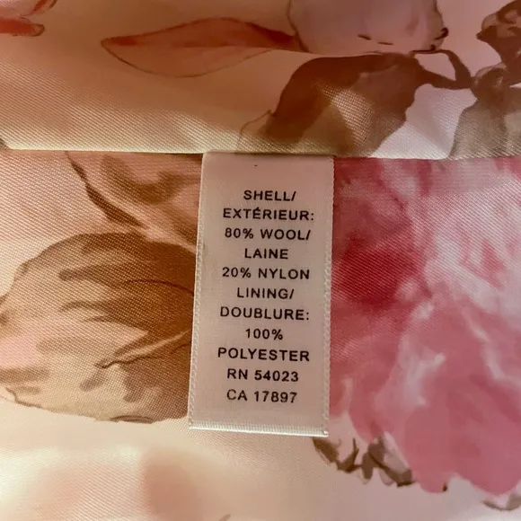 Banana Republic Pink Wool Coat