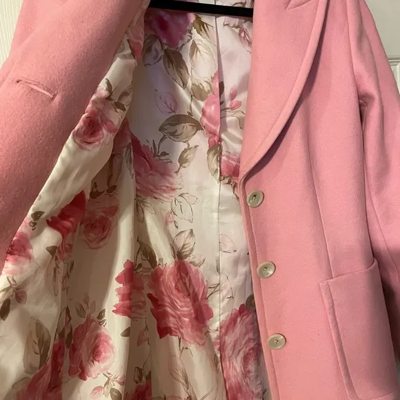 Banana Republic Pink Wool Coat