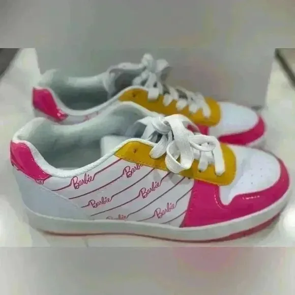 Barbie Tennis Shoes Authentic Barbie Logo Sneakers (Size 9)