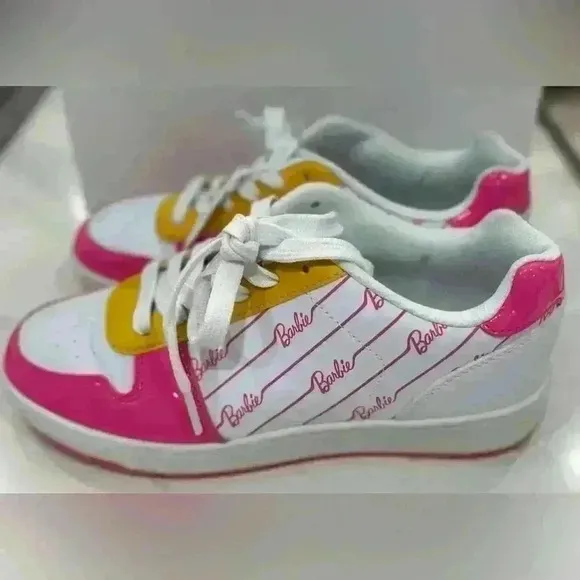 Barbie Tennis Shoes Authentic Barbie Logo Sneakers (Size 9)