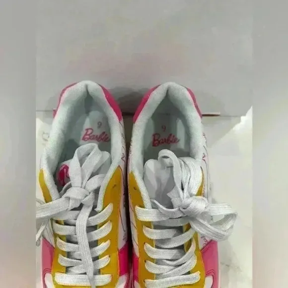 Barbie Tennis Shoes Authentic Barbie Logo Sneakers (Size 9)