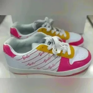 Barbie Tennis Shoes Authentic Barbie Logo Sneakers (Size 9)