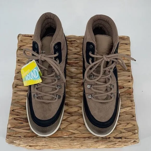 Bare Traps Kamber Lace Up Hiking Boot Taupe Size 10 New