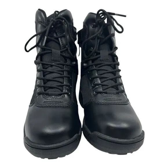 Bates Women's USA SZ.7 Tactical Sport 2 Tall Side Zip Lace-Up Work Boots Black