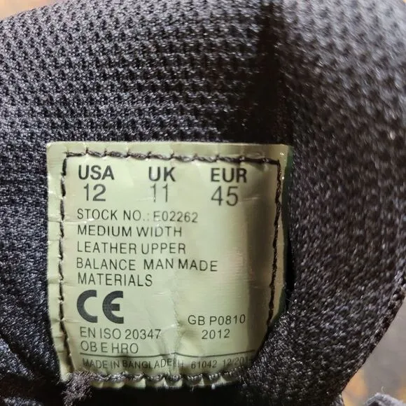 Bates E02266 Men's GX-4 Gore-Tex Boots Size 12