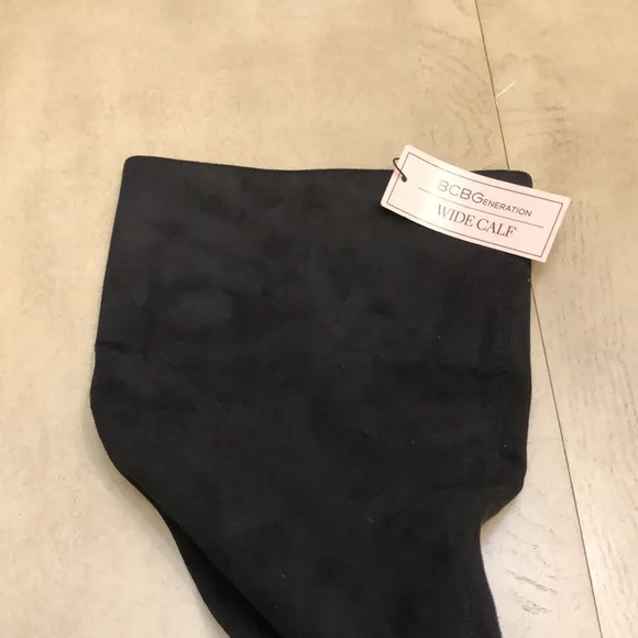 BCBGeneration Womens Marlow WC Black Knee-High Boots 8 (Wide Calf)