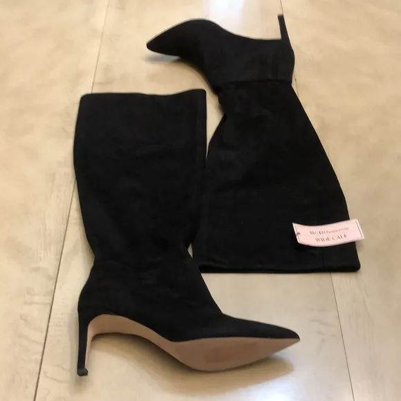 BCBGeneration Womens Marlow WC Black Knee-High Boots 8 (Wide Calf)