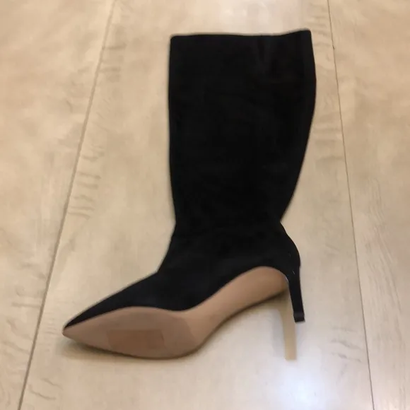 BCBGeneration Womens Marlow WC Black Knee-High Boots 8 (Wide Calf)