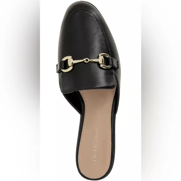 BCBGeneration women’s Size 10 Zorie Mule/ slide black with gold hardware