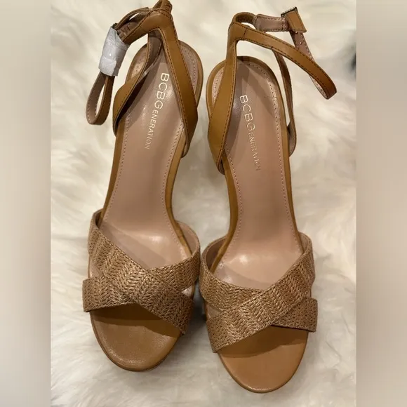 BCBGeneration Women's Tan Sandals