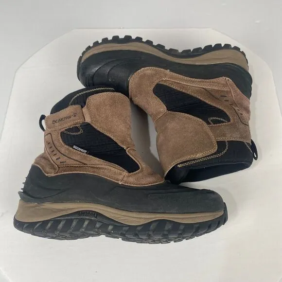 Bearpaw Outdoor Boots Mens Overland Waterproof Brown Size 8 Comfort