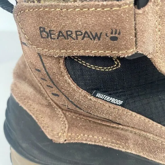 Bearpaw Outdoor Boots Mens Overland Waterproof Brown Size 8 Comfort