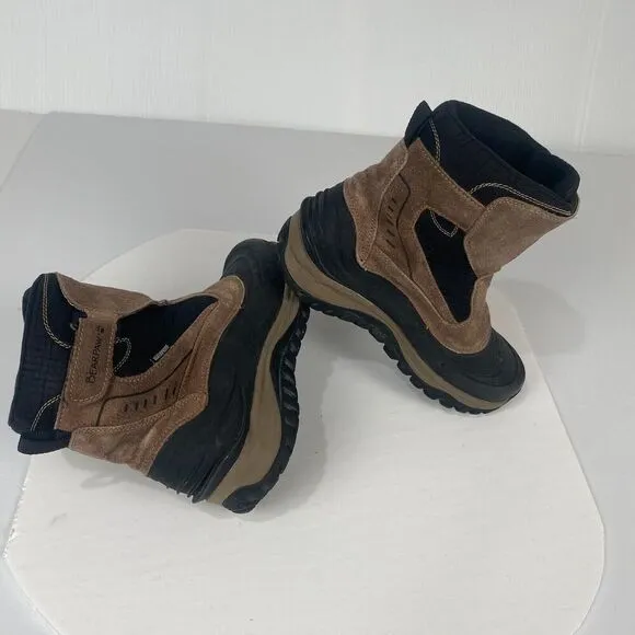 Bearpaw Outdoor Boots Mens Overland Waterproof Brown Size 8 Comfort