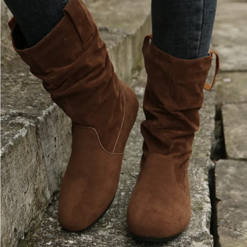 [Best Gift for Her] Fashion Comfy Round Toe Warm Winter Boots