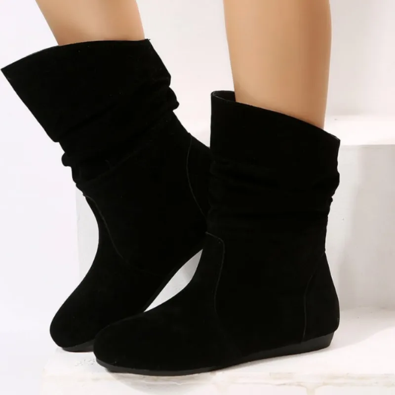 [Best Gift for Her] Fashion Comfy Round Toe Warm Winter Boots