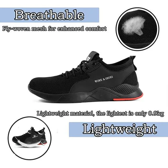 BEVY | SUADEX Lightweight Steel Toe Sneakers SZ 11.5 Women 10 Men  Description: