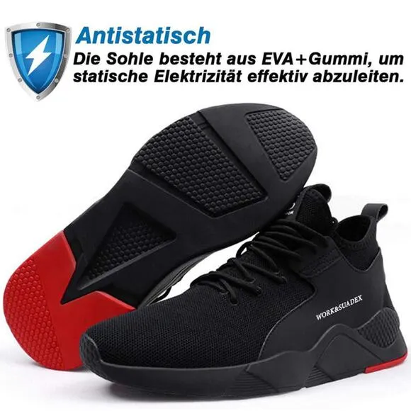 BEVY | SUADEX Lightweight Steel Toe Sneakers SZ 11.5 Women 10 Men  Description: