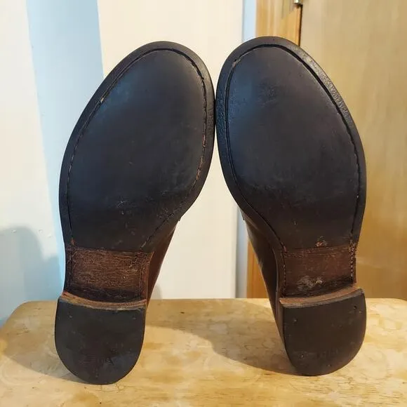 Bexley France Wembley Classic Men's US 12 (FR 45) Brown Leather Loafers EUC