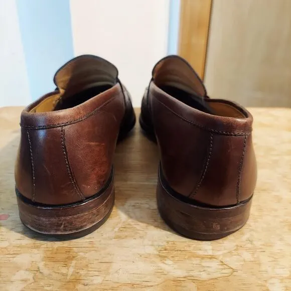 Bexley France Wembley Classic Men's US 12 (FR 45) Brown Leather Loafers EUC