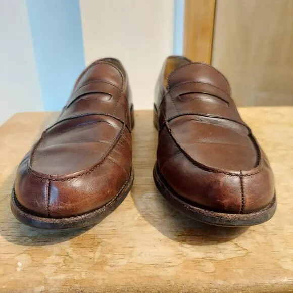 Bexley France Wembley Classic Men's US 12 (FR 45) Brown Leather Loafers EUC