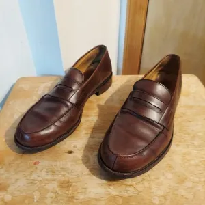 Bexley France Wembley Classic Men's US 12 (FR 45) Brown Leather Loafers EUC