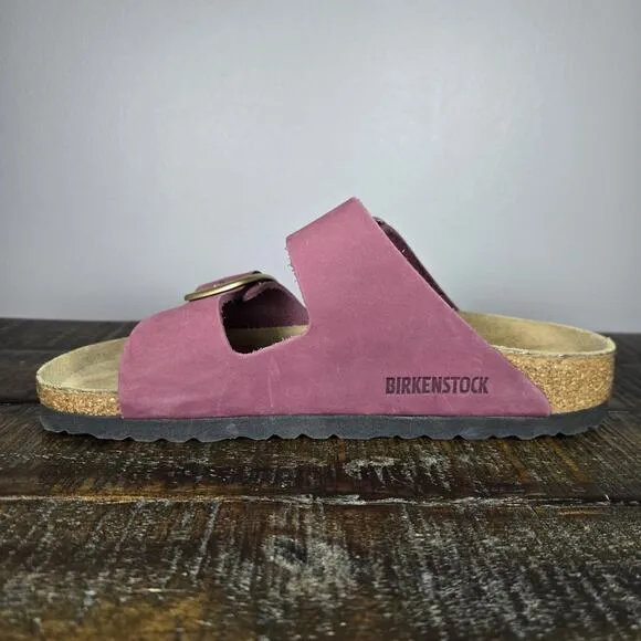 Birkenstock Arizona Big Buckle Womens Size 5 EU 36 Narrow Sandals Berry Crush