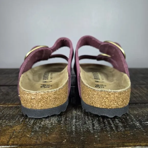 Birkenstock Arizona Big Buckle Womens Size 5 EU 36 Narrow Sandals Berry Crush