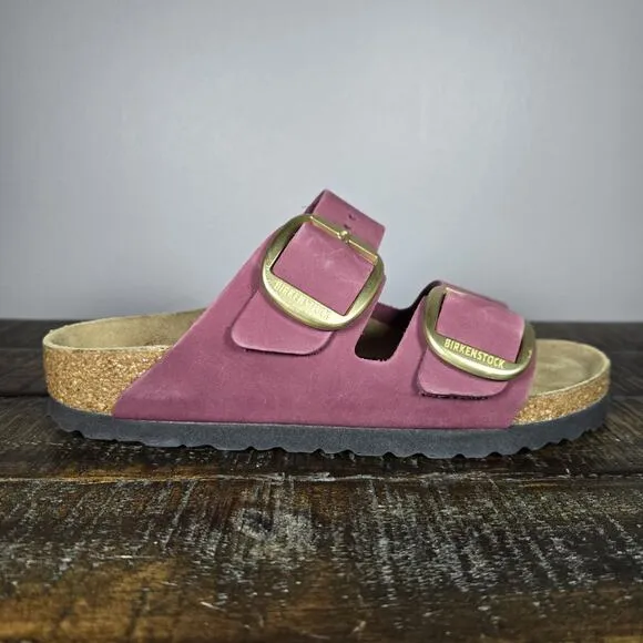 Birkenstock Arizona Big Buckle Womens Size 5 EU 36 Narrow Sandals Berry Crush