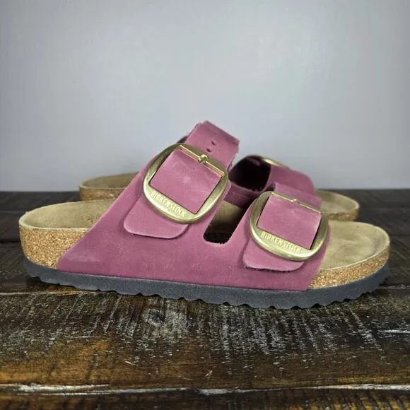 Birkenstock Arizona Big Buckle Womens Size 5 EU 36 Narrow Sandals Berry Crush