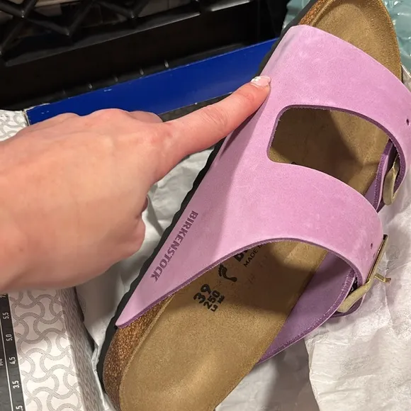 BIRKENSTOCK ARIZONA SANDALS IN CROCUS