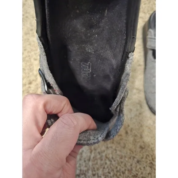 BIRKENSTOCK Boston 38.5 Clog Anthracite Wool Felt WOMEN 8 - 8.5 Comfort birkies