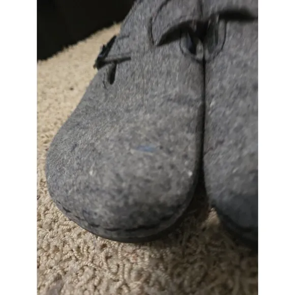 BIRKENSTOCK Boston 38.5 Clog Anthracite Wool Felt WOMEN 8 - 8.5 Comfort birkies