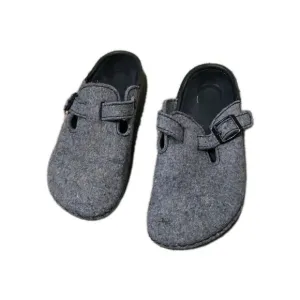 BIRKENSTOCK Boston 38.5 Clog Anthracite Wool Felt WOMEN 8 - 8.5 Comfort birkies