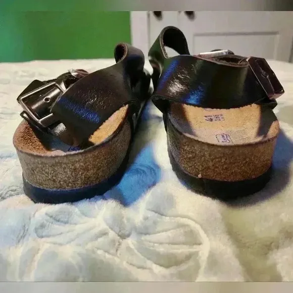 Birkenstock Milano Womens 10 | Mens 8 Dk Brown Leather Buckle Hiking Sandal