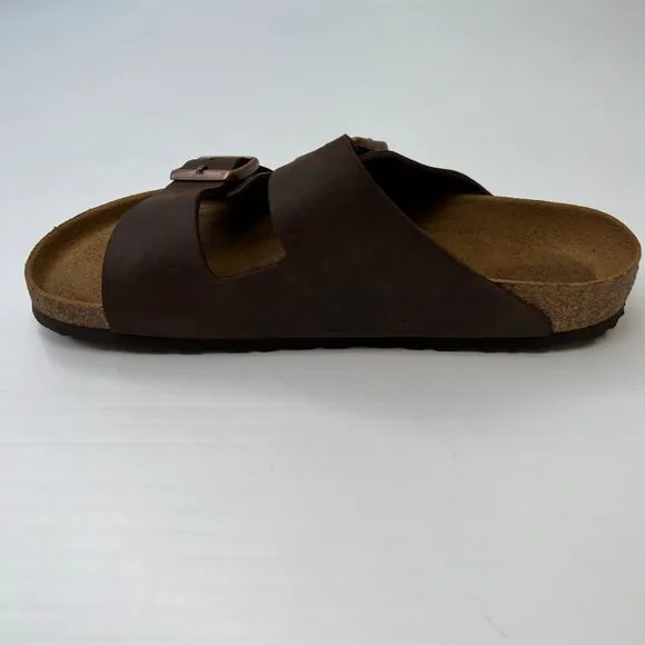 Birkenstock Sandal Women 10 Leather Flat Slide Arizona Strap Work Party Core Ex
