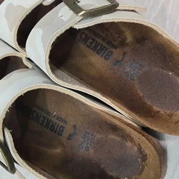 Birkenstock Women Camo Arizona Sandals shoes sz 37/6 Narrow